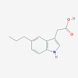molecular formula C13H15NO2 B153616 2-(5-propyl-1H-indol-3-yl)acetic acid CAS No. 136281-78-2
