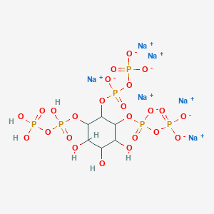 molecular formula C6H12Na6O24P6 B15361606 Hexasodium;[oxido-[(1R,2S,3S,4R,5S,6R)-2,3,4-trihydroxy-5-[hydroxy(phosphonooxy)phosphoryl]oxy-6-[oxido(phosphonatooxy)phosphoryl]oxycyclohexyl]oxyphosphoryl] phosphate 