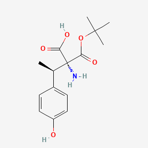 molecular formula C15H21NO5 B15361721 rel-(2R,3R)-2-Boc-amino-3-(4-hydroxy-phenyl)-butyric acid 