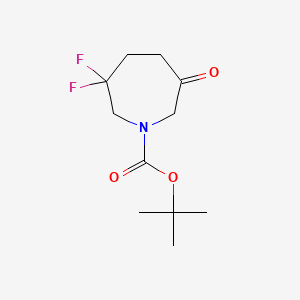molecular formula C11H17F2NO3 B15361744 Tert-butyl 3,3-difluoro-6-oxo-azepane-1-carboxylate 