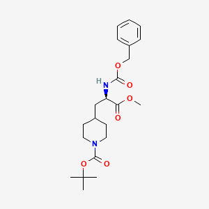 molecular formula C22H32N2O6 B15361792 (R)-1-Boc-4-(2-Cbz-Amino-2-methoxycarbonyl-ethyl) piperidine 