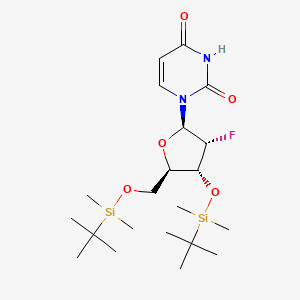 molecular formula C21H39FN2O5Si2 B15361806 TBDMS(-3)[TBDMS(-5)]Ribf2F(b)-uracil-1-yl 