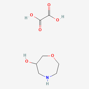 molecular formula C7H13NO6 B15361821 oxalic acid;(6S)-1,4-oxazepan-6-ol 