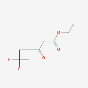 molecular formula C10H14F2O3 B15361870 Ethyl 3-(3,3-difluoro-1-methylcyclobutyl)-3-oxopropanoate 