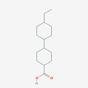 molecular formula C15H26O2 B153619 Trans-4'-ethyl-(1,1'-bicyclohexyl)-4-carboxylic acid CAS No. 84976-67-0