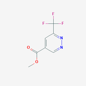 molecular formula C7H5F3N2O2 B15361930 Methyl 6-(trifluoromethyl)pyridazine-4-carboxylate 