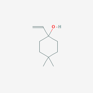 molecular formula C10H18O B15362053 4,4-Dimethyl-1-vinylcyclohexanol 