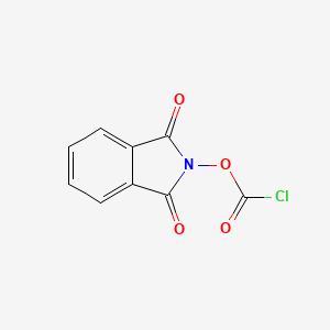 molecular formula C9H4ClNO4 B15362142 N-chlorocarbonyloxyphthalimide 