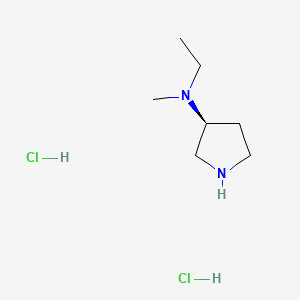 molecular formula C7H18Cl2N2 B15362235 (3S)-N-Ethyl-N-methyl-pyrrolidin-3-amine dihydrochloride 