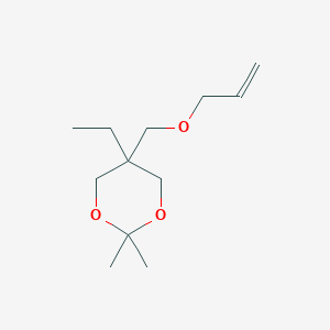 molecular formula C12H22O3 B15362352 5-Ethyl-2,2-dimethyl-5-{[(prop-2-en-1-yl)oxy]methyl}-1,3-dioxane CAS No. 107388-12-5