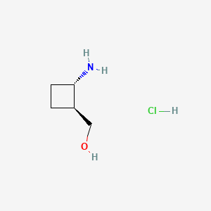 molecular formula C5H12ClNO B15362370 [(1S,2S)-2-aminocyclobutyl]methanol;hydrochloride 