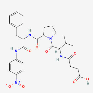 molecular formula C29H35N5O8 B15362391 Suc-DL-Val-DL-Pro-DL-Phe-pNA 