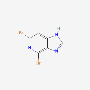 molecular formula C6H3Br2N3 B15362628 4,6-Dibromo-1H-imidazo[4,5-C]pyridine 