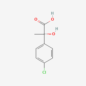 molecular formula C9H9ClO3 B15362748 (2s)-2-(4-Chlorophenyl)-2-hydroxypropanoic acid 