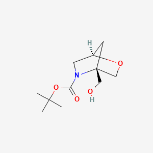 molecular formula C11H19NO4 B15362761 Tert-butyl (1R,4S)-4-(hydroxymethyl)-2-oxa-5-azabicyclo[2.2.1]heptane-5-carboxylate 
