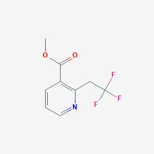 molecular formula C9H8F3NO2 B15362866 Methyl 2-(2,2,2-trifluoroethyl)nicotinate 