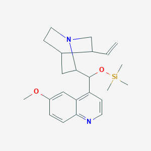 molecular formula C23H32N2O2Si B15362912 Quinine, trimethylsilyl ether 
