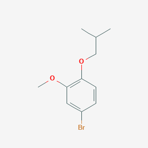 molecular formula C11H15BrO2 B15362945 1-Bromo-4-iso-butyloxy-3-methoxybenzene 