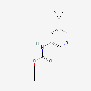 molecular formula C13H18N2O2 B15362952 tert-Butyl (5-cyclopropylpyridin-3-yl)carbamate 