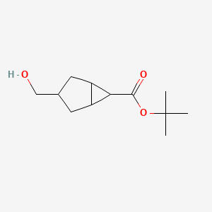 molecular formula C12H20O3 B15363258 Tert-butyl 3-(hydroxymethyl)bicyclo[3.1.0]hexane-6-carboxylate 