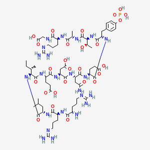molecular formula C66H110N23O26P B15363266 pp60 (v-SRC) Autophosphorylation Site, Phosphorylated 