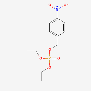 molecular formula C11H16NO6P B15363342 Diethyl (4-nitrophenyl)methyl phosphate CAS No. 70207-45-3