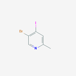molecular formula C6H5BrIN B15363348 5-Bromo-4-iodo-2-methylpyridine 