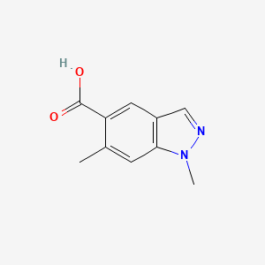 molecular formula C10H10N2O2 B15363380 1,6-Dimethyl-1H-indazole-5-carboxylic acid 