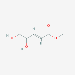 molecular formula C6H10O4 B15363393 Methyl (E)-4,5-Dihydroxypent-2-enoate 