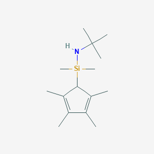 molecular formula C15H29NSi B153634 N-tert-Butyl-1,1-dimethyl-1-(2,3,4,5-tetramethyl-2,4-cyclopentadien-1-yl)silanamine CAS No. 125542-04-3