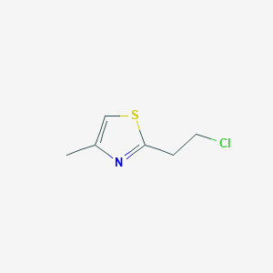 molecular formula C6H8ClNS B15363455 2-(2-Chloroethyl)-4-methylthiazole 