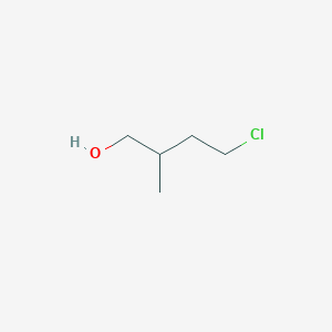 molecular formula C5H11ClO B15363494 4-Chloro-2-methylbutan-1-ol 