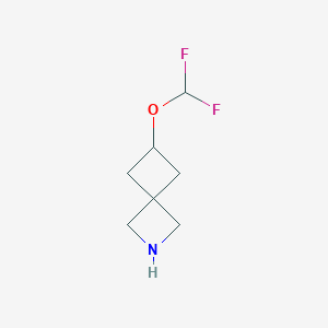 molecular formula C7H11F2NO B15363537 6-(Difluoromethoxy)-2-azaspiro[3.3]heptane 
