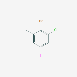 molecular formula C7H5BrClI B15363563 2-Bromo-3-chloro-5-iodotoluene CAS No. 1349718-36-0
