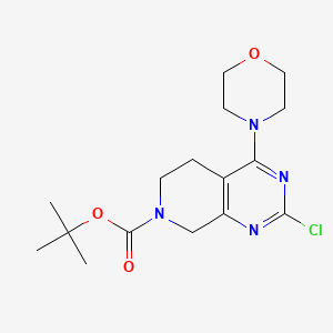 molecular formula C16H23ClN4O3 B15363644 tert-butyl 2-chloro-4-morpholino-5,6-dihydropyrido[3,4-d]pyrimidine-7(8H)-carboxylate 