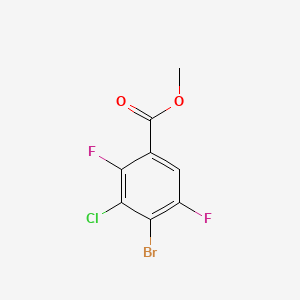 molecular formula C8H4BrClF2O2 B15363670 Methyl 4-bromo-3-chloro-2,5-difluoro-benzoate 