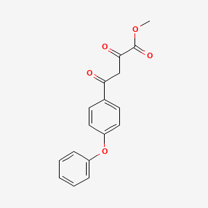 molecular formula C17H14O5 B15363728 Methyl 2,4-dioxo-4-(4-phenoxyphenyl)butanoate 