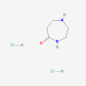 molecular formula C5H12Cl2N2O B15363760 1,4-Diazepan-5-one;dihydrochloride 