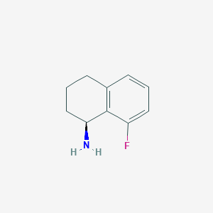 molecular formula C10H12FN B15363779 (1S)-8-fluoro-1,2,3,4-tetrahydronaphthalen-1-amine 