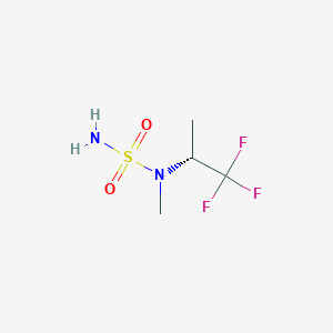 molecular formula C4H9F3N2O2S B15363845 (2R)-1,1,1-trifluoro-2-[methyl(sulfamoyl)amino]propane 