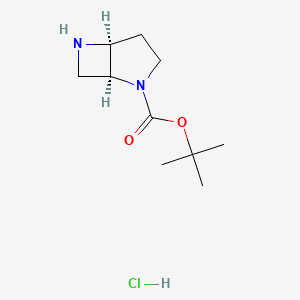 molecular formula C10H19ClN2O2 B15363869 tert-Butyl (1S,5S)-2,6-diazabicyclo[3.2.0]heptane-2-carboxylate hydrochloride 