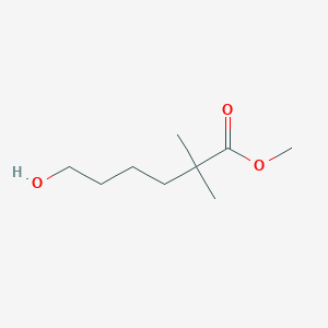 molecular formula C9H18O3 B15363885 Methyl 6-hydroxy-2,2-dimethylhexanoate 