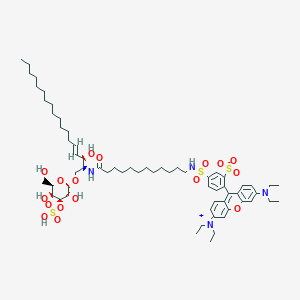 molecular formula C63H98N4O17S3 B153639 Sgalcer-RH CAS No. 128969-82-4