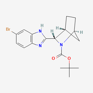molecular formula C18H22BrN3O2 B15363956 tert-Butyl (1S,3S,4R)-3-(5-bromo-1H-benzo[d]imidazol-2-yl)-2-azabicyclo[2.2.1]heptane-2-carboxylate 