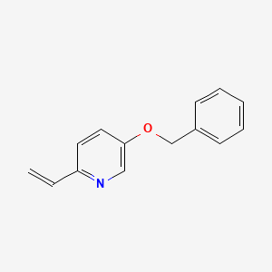 molecular formula C14H13NO B15363969 5-(Benzyloxy)-2-vinylpyridine 