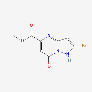 molecular formula C8H6BrN3O3 B15364061 Methyl 2-bromo-7-hydroxypyrazolo[1,5-A]pyrimidine-5-carboxylate 