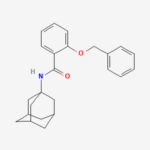 molecular formula C24H27NO2 B15364125 N-(Adamantan-1-YL)-2-(benzyloxy)benzamide 
