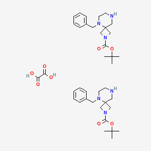 molecular formula C38H56N6O8 B15364143 Tert-butyl 5-benzyl-2,5,8-triazaspiro[3.5]nonane-2-carboxylate;oxalic acid 