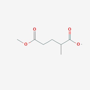 molecular formula C7H11O4- B15364222 5-Methoxy-2-methyl-5-oxopentanoate CAS No. 62115-18-8