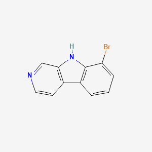 molecular formula C11H7BrN2 B15364260 8-Bromo-9H-pyrido[3,4-b]indole 